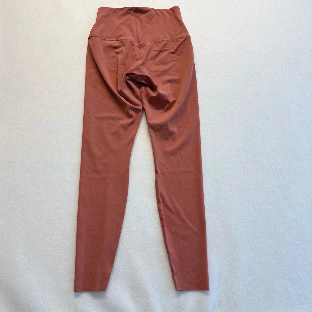 Nike Zenvy Dri-FIT Leggings Womens Small Canyon Rust Excellent High Waisted Yoga